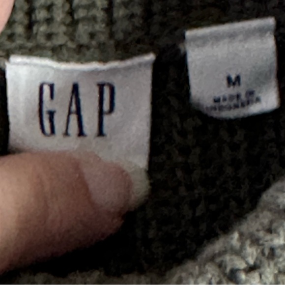 Gap women’s size medium cable‎ knit turtleneck sweater, long sleeve olive green - Picture 6 of 10